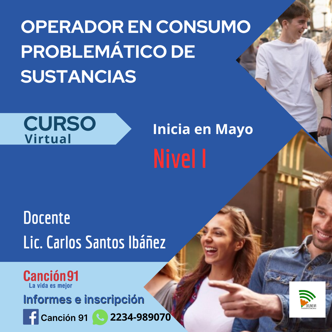 Operador en consumo problemáticos de sustancias NIVEL 1